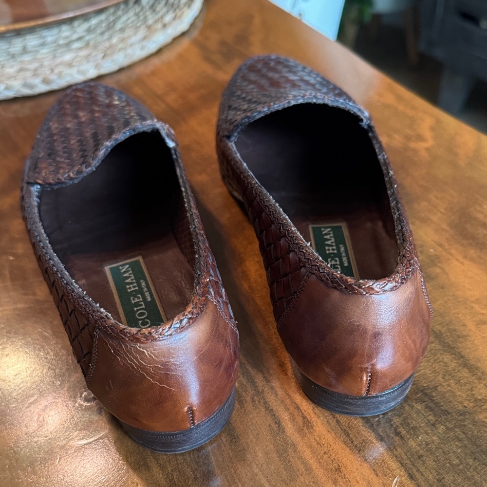 Cole Haan Women’s Dark Brown Woven Loafers - Picture 5 of 6